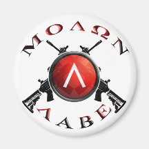 Iron Sights/Molon Labe Refrigerator Magnet