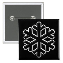 Iron Snowflake Pins