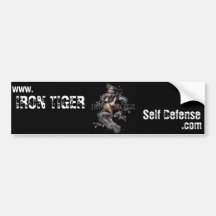 IRON TIGER, Self Defence, .com, www. Bumper Sticker