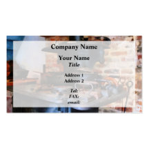 Irons Heating on Stove Business Card Templates