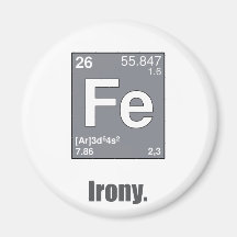 Irony Refrigerator Magnet
