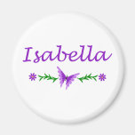 Isabella (Purple Butterfly) Fridge Magnets