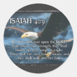 ISAIAH 40:31  Mount up with wings as EAGLES Stickers