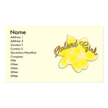 Island Girl Business Card 2