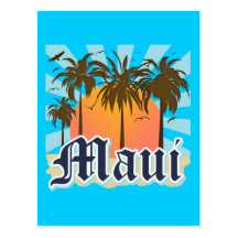 Island of Maui Hawaii Souvenir Postcards