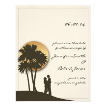 Island Paradise Save the Date Personalised Announcements