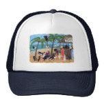 Island Summer Vacation Labradors Hat