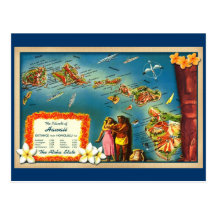 Islands of Hawaii Post Cards
