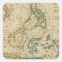 Islands of the East Indies Square Sticker