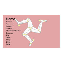 Isle Of Man Flag Business Cards