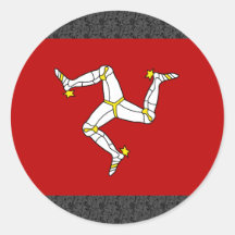 Isle Of Man Flag Stickers
