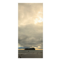 Isolated island rack card