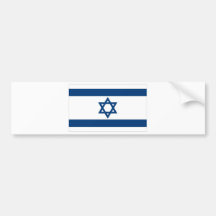 Israeli Flag Bumper Sticker