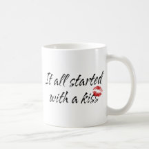 It All Started With A Kiss Maternity Coffee Mug