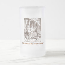 It Behoves Me To Say Hello Frogman Fishman Humour Coffee Mug
