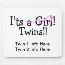 It Twins Girl Twins Mouse Mats