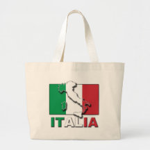 Italia Flag Land Tote Bag