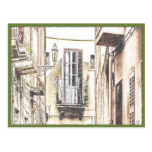 Italian Balcony Postcard