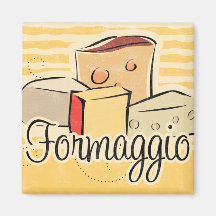 Italian Cheese Kitchen Magnet