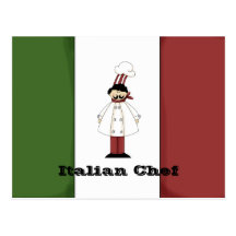 Italian Chef #1 Recipe Card Postcard