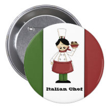 Italian Chef #3 Button