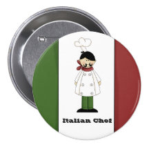 Italian Chef #5 Button