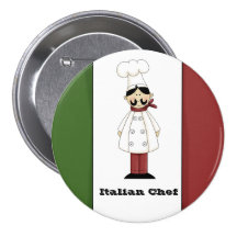 Italian Chef #6 Button