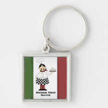 Italian Chef #7 Keychain