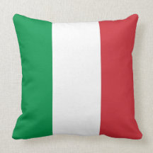 Italian Flag on American MoJo Pillow