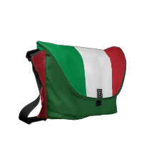 Italian Flag Rickshaw Messenger Bag