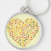 Italian Food  Keychain