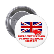 Italian Job 69 Union Jack Michael Caine slogan Pin
