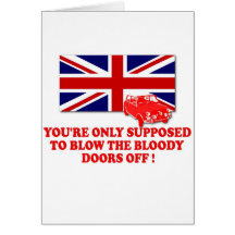 Italian Job Union Jack shirts Greeting Cards