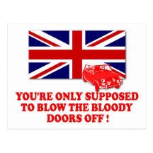 Italian Job Union Jack shirts Post Cards
