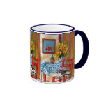 ITALIAN KITCHEN IN FLORENCE COFFEE MUGS
