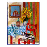 ITALIAN KITCHEN IN FLORENCE Recipe Post Card