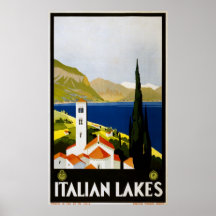 Italian Lakes Poster