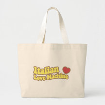 Italian Love Machine Canvas Bags
