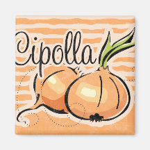 Italian Onion Kitchen Magnet
