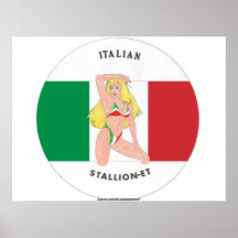 Italian Stallion-et Blonde Poster