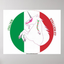 Italian Stallion-et Unicorn Poster