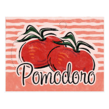 Italian Tomato Recipe Card Postcard