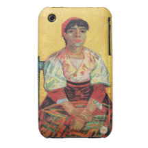 Italian Woman portrait painting  Vincent van Gogh Case-Mate iPhone 3 Cases