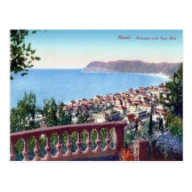 Italy,  Alassio, Bay and town Postcards