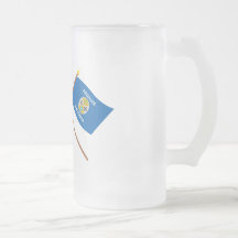 Italy and Calabria crossed flags Mugs