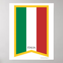 Italy Flag Art Print