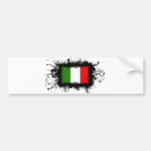 Italy Flag Bumper Sticker
