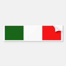 Italy Flag Bumper Stickers