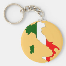 Italy flag map keychains