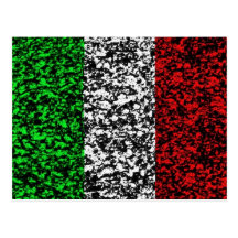 Italy - Flag Postcard